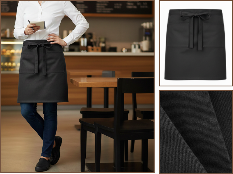 Mẫu đồng phục tạp dề dành cho nhân viên phục vụ