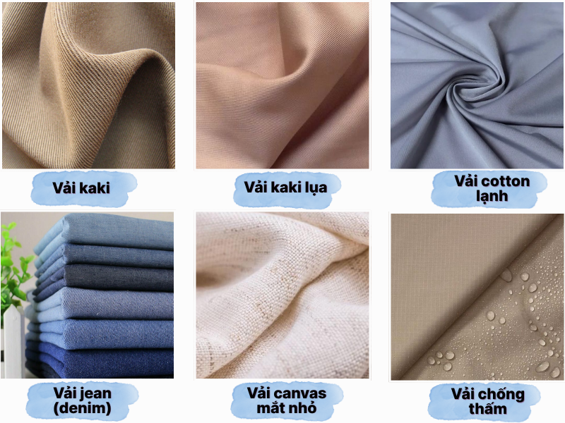 6 loại vải may đồng phục tạp dề phổ biến hiện nay (nguồn: Internet)