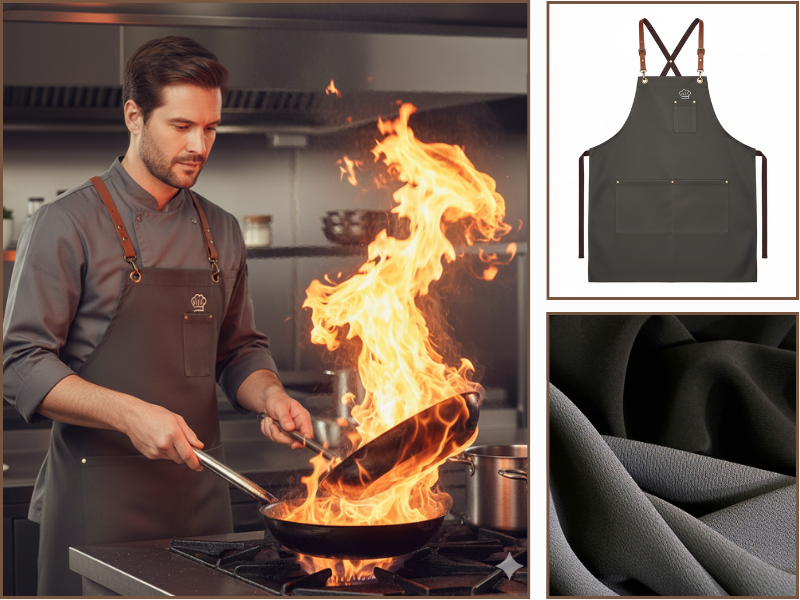 Mẫu đồng phục tạp dề dành cho đầu bếp