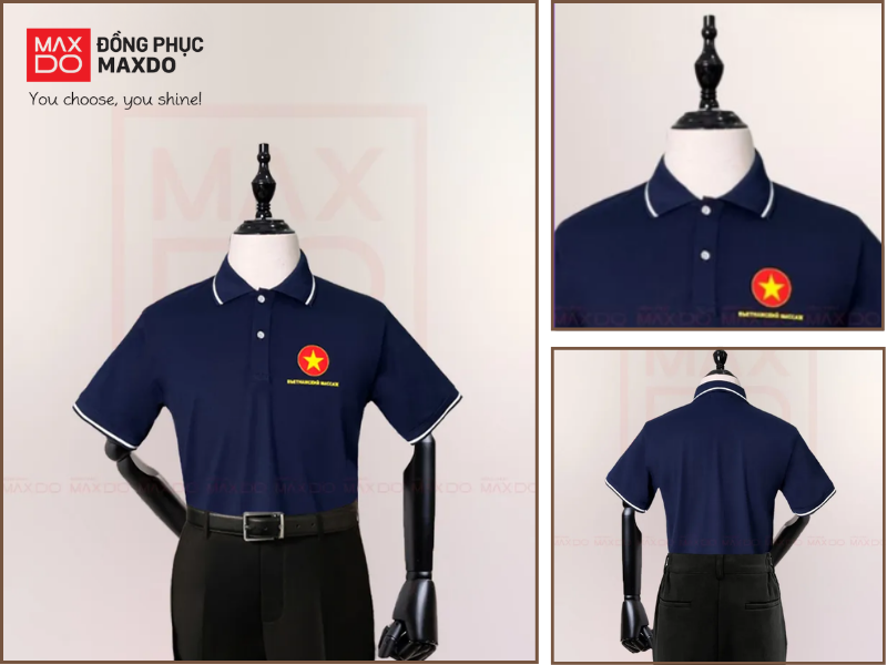 Áo polo đồng phục là loại áo thun có thiết kế cổ bẻ giống với áo sơ mi.