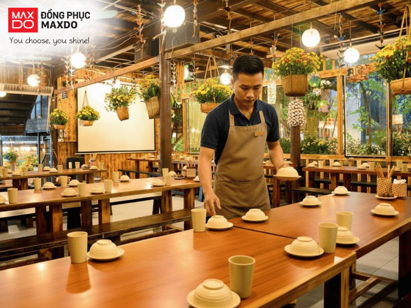 Áo polo đồng phục giúp nhân viên thể hiện tác phong chuyên nghiệp và thoải mái khi di chuyển.