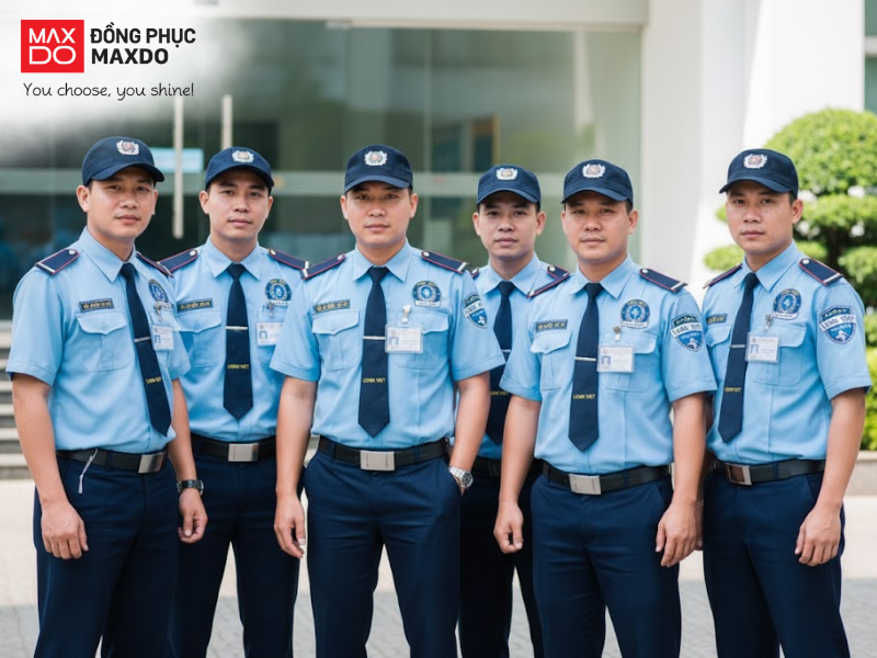 Đồng phục bảo vệ được quy định rõ ràng về thiết kế áo, quần và các phụ kiện đi kèm