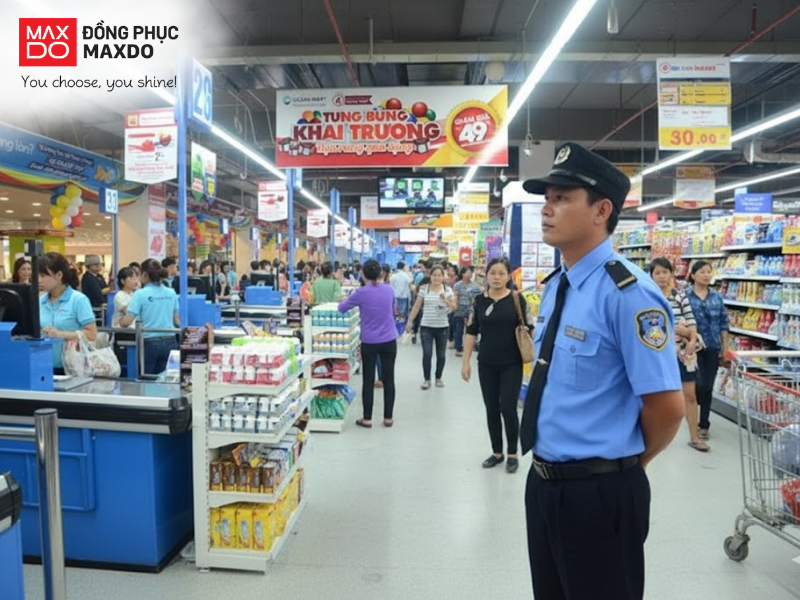 Đồng phục bảo vệ giúp khách hàng/nhân viên dễ nhận diện đội ngũ bảo an