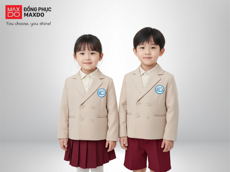 Mẫu áo vest đồng phục học sinh mầm non