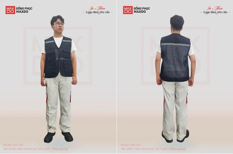 Chất vải lưới giúp người công nhân, kỹ sư cảm thấy thoải mái trong quá trình làm việc.