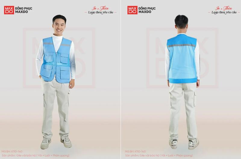 Áo gile phản quang kỹ sư thường có nhiều túi ở phía trước.