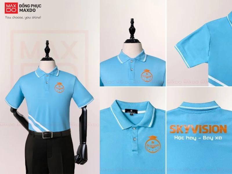 Đồng phục doanh nghiệp là một ứng dụng phổ biến của áo thun 2 chiều.