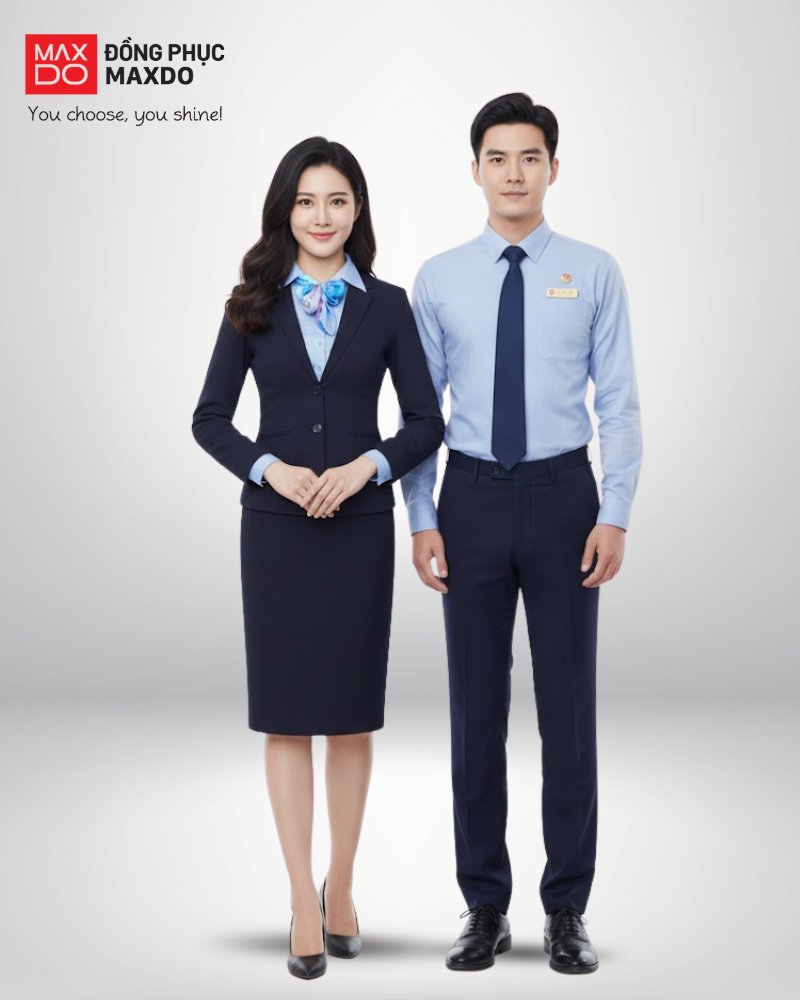 Mẫu đồng phục chính của ngân hàng SCB