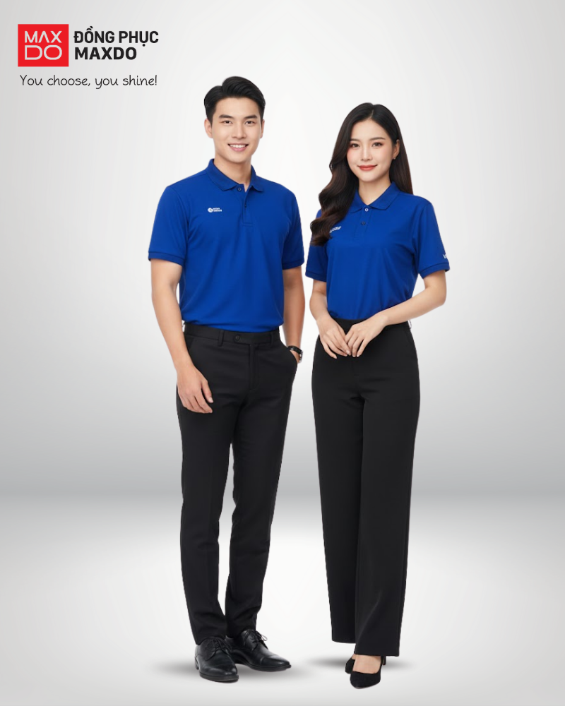 Mẫu đồng phục áo thun cổ polo của ngân hàng VIB