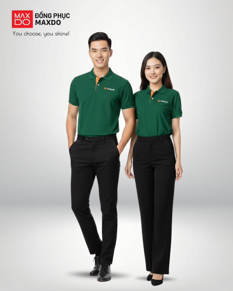 Mẫu đồng phục áo thun cổ polo của ngân hàng VPBank