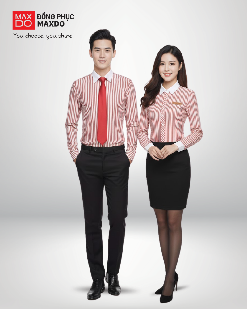 Mẫu đồng phục chính của ngân hàng Techcombank