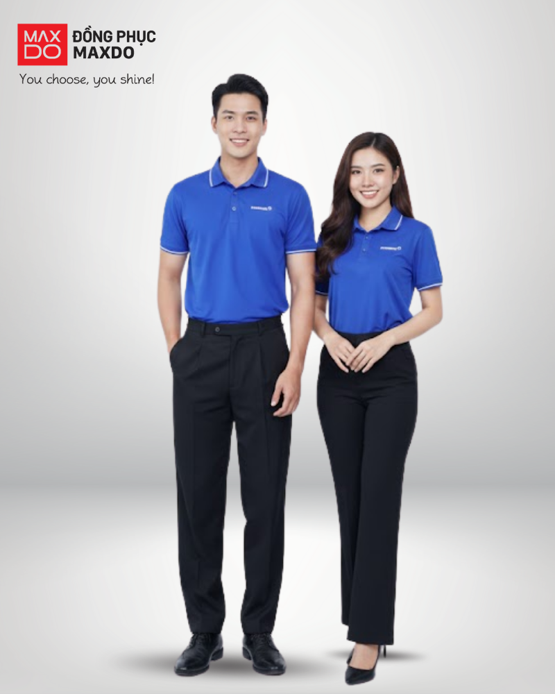 Mẫu đồng phục áo thun cổ polo của ngân hàng Eximbank