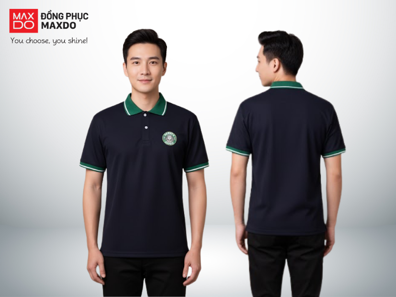Mẫu đồng phục quán cafe áo thun cổ polo