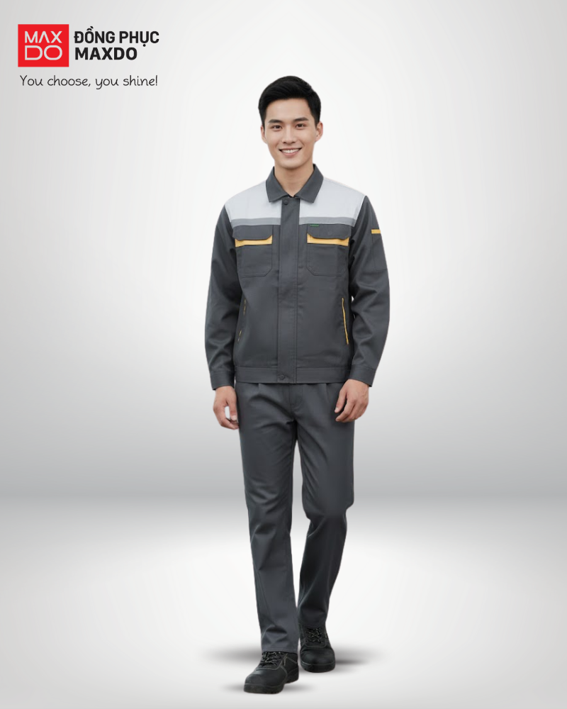 Mẫu quần áo bảo hộ ngành giao thông đường bộ dành cho công nhân thi công