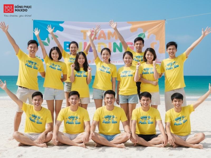 Thiết kế hình ảnh vui nhộn góp phần tăng không khí tươi vui cho hoạt động teambuilding.