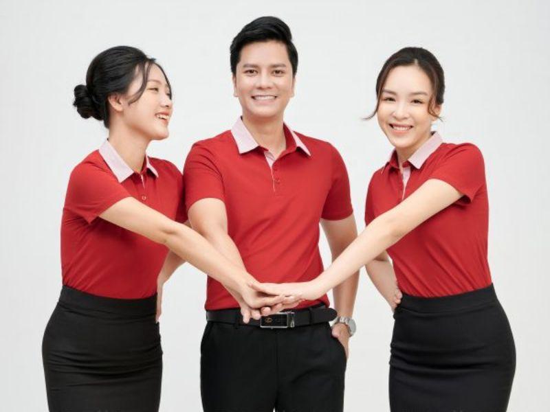 Mẫu áo thun polo của Đồng phục Vikor.