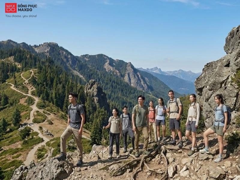 Những hướng dẫn viên leo núi thường sử dụng giày bảo hộ chuyên dụng để di chuyển dễ dàng hơn.