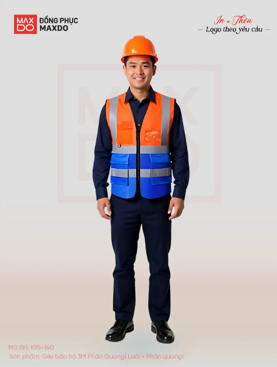 Áo gile bảo hộ lao động phản quang 3M.
