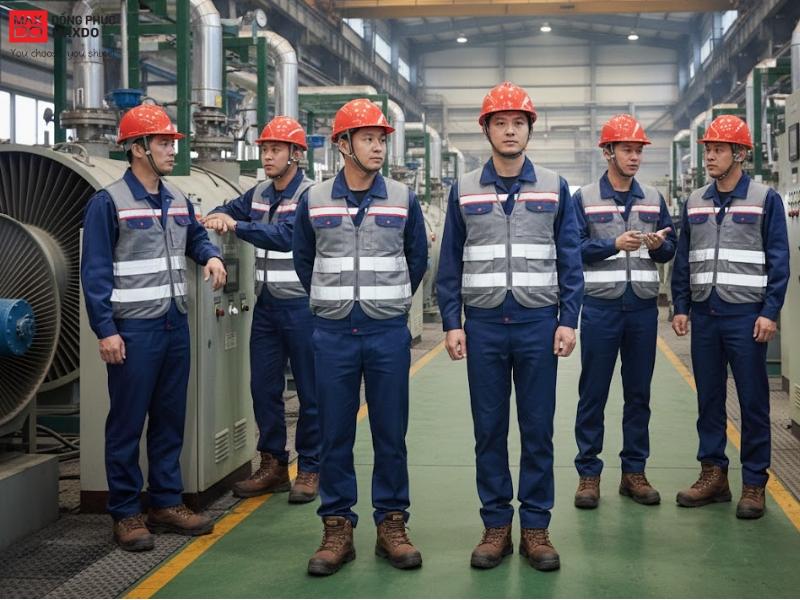 Đồng phục MAXDO cung cấp trang phục bảo hộ lao động từ quần áo, áo gile, mũ và giày cho các doanh nghiệp.