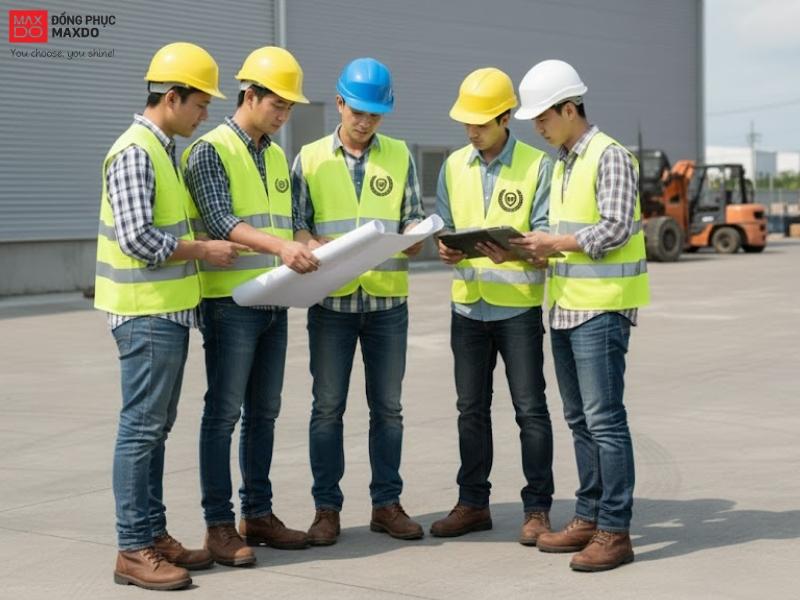 Đồng phục bảo hộ lao động thể hiện sự chuyên nghiệp và trách nhiệm của doanh nghiệp.