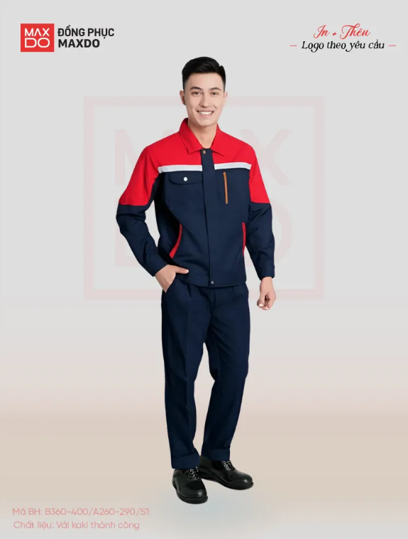 Mẫu quần áo bảo hộ lao động cho công nhân. 