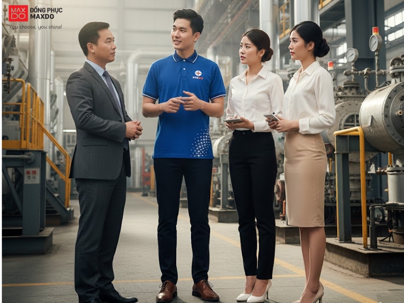 Áo thun cá sấu có cổ phom áo đứng đảm bảo vẻ ngoài chỉn chu, lịch sự cho người mặc khi đi tiếp khách.