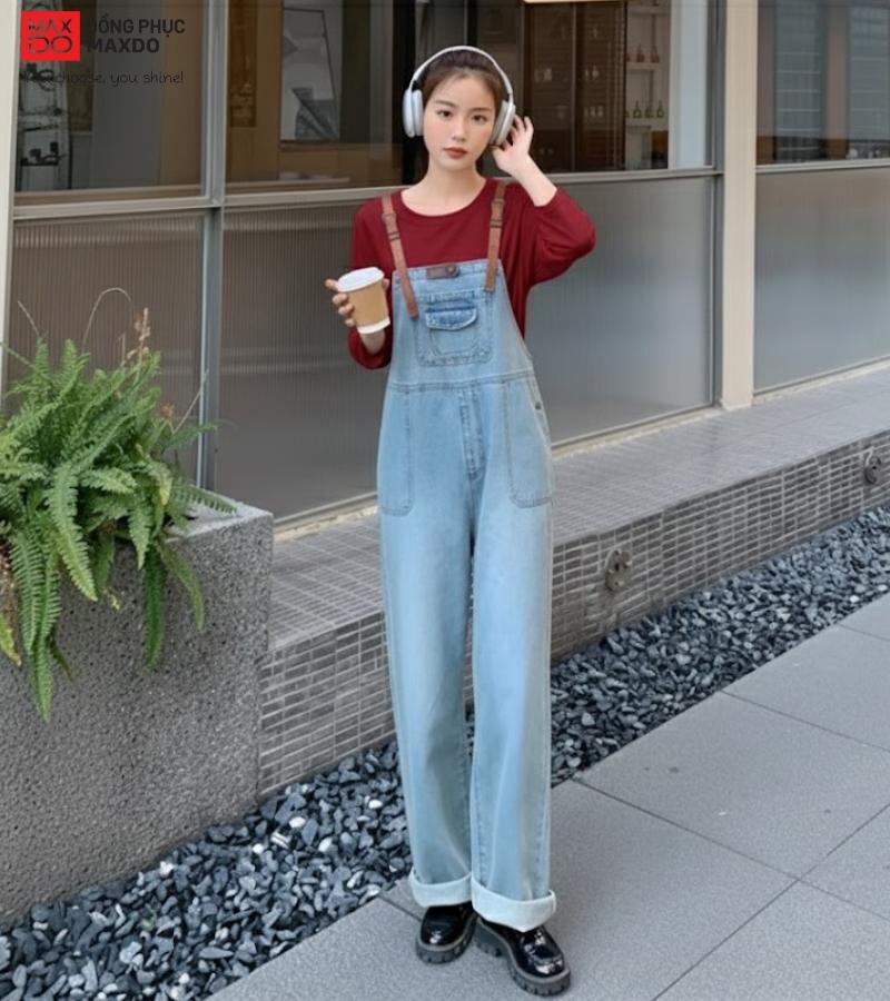 Sử dụng tai nghe không dây là một phụ kiện ấn tượng cho bộ trang phục. 