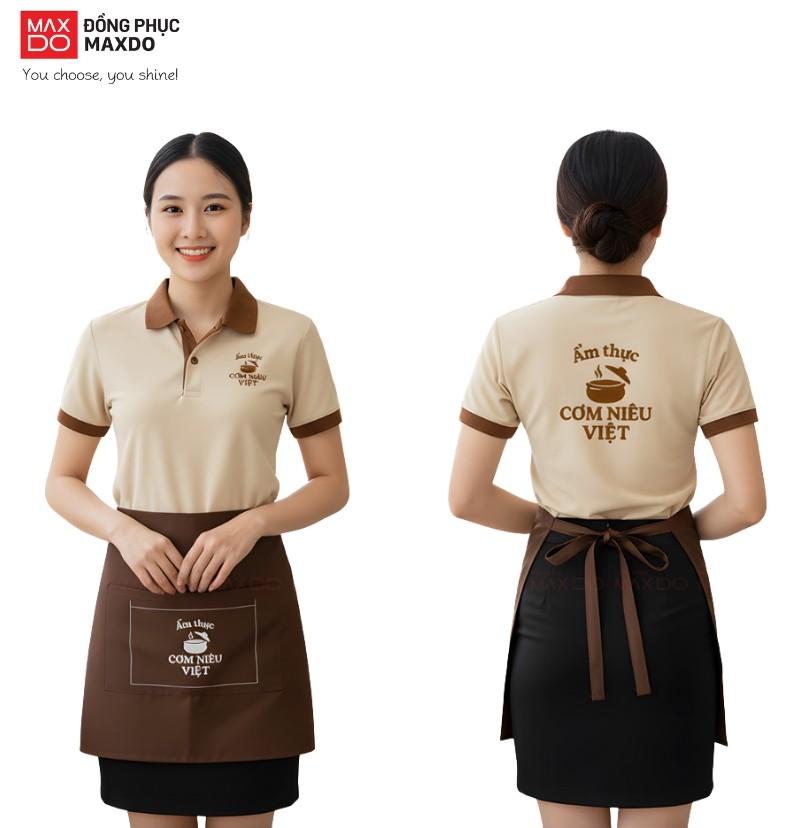 Tạp dề phục vụ dáng ngắn.